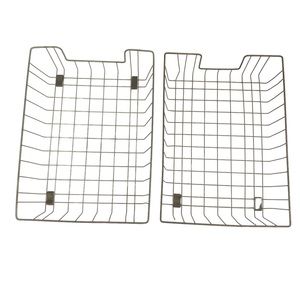 2 Vintage Metal Wire In and Out Boxes Office Desk Supplies mail organization